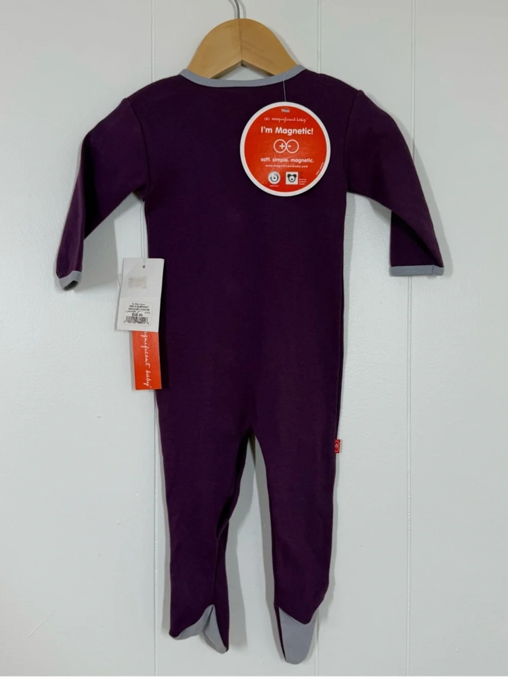 NEW Magnificent Baby Magnetic Purple Footie